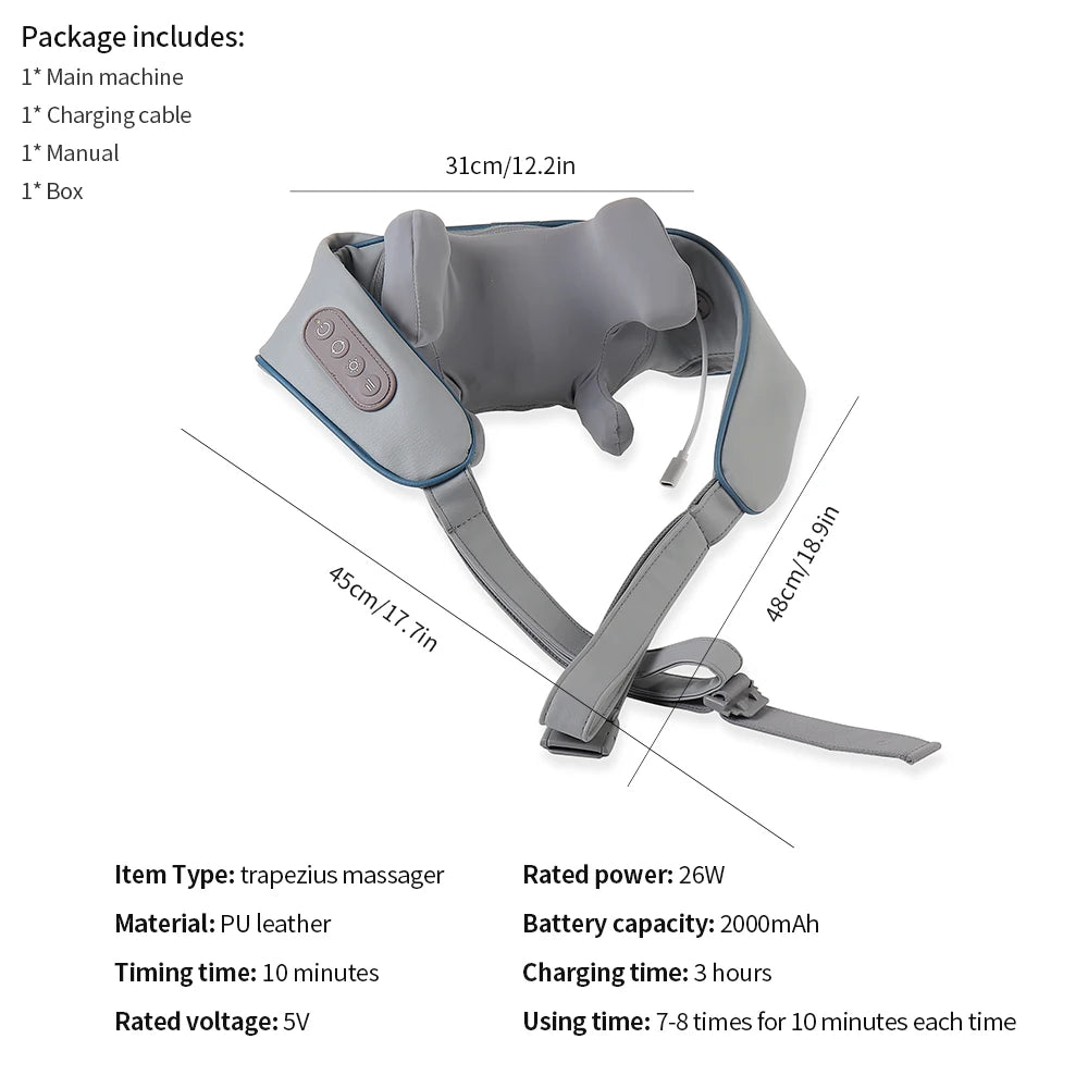 Wireless Neck And Shoulder Massager