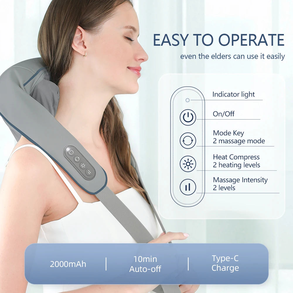 Wireless Neck And Shoulder Massager