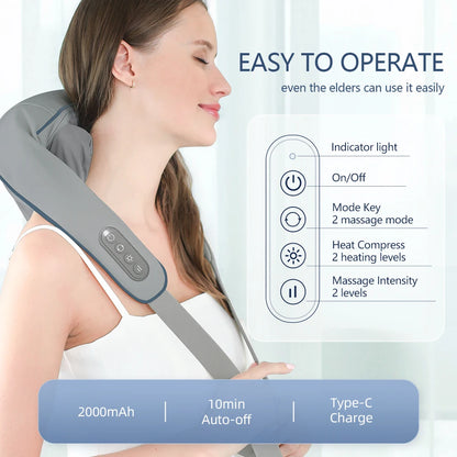 Wireless Neck And Shoulder Massager